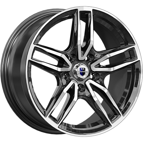 Бартон (КС1110) 8.000xR17 5x114.3 DIA66.1 ET45 алмаз черный