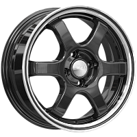 Литые диски КИОТО (КЛ249) 6.000xR15 4x100 DIA67.1 ET45 алмаз-антрацит