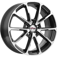 Литые диски Skibidi (КС909) 6.500xR17 5x114.3 DIA66.1 ET50 Блэк Джек для Lada Vesta Sw Sportline