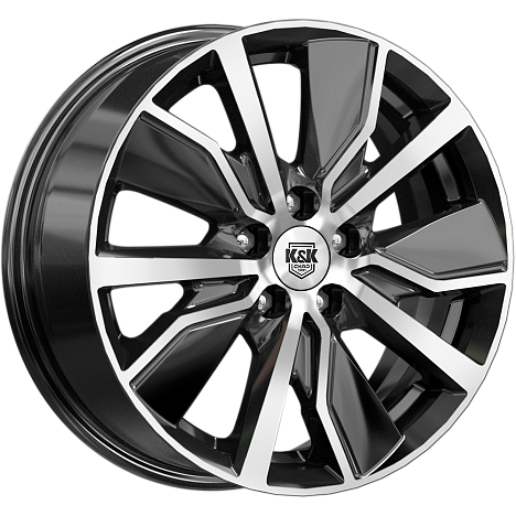 Гамбит (КС961) 6.500xR16 5x114.3 DIA66.1 ET45 алмаз черный