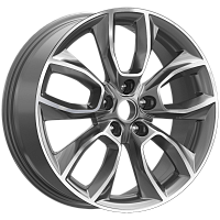 Литые диски КР001 (18_Kodiaq) (КР001) 7.000xR18 5x112 DIA57.1 ET43 Diamond gloss graphite для Audi Q3