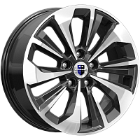 Литые диски Авиор (КС936) 7.000xR17 5x114.3 DIA67.1 ET45 алмаз черный для Mazda Cx-4