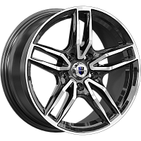 Литые диски Бартон (КС1110) 8.000xR17 5x112 DIA66.6 ET45 алмаз черный для Volkswagen Jetta