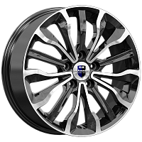 Литые диски Атакама (КС756) 6.500xR17 5x100 DIA56.1 ET48 алмаз черный для Subaru Xv