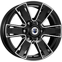 Литые диски Севенна (КС726) 7.000xR17 6x127 DIA77.9 ET40 алмаз черный Литые диски Севенна (КС726) 7.000xR17 6x127 DIA77.9 ET40 алмаз черный