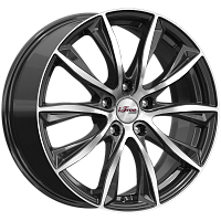 Литые диски Каzантип (КС684М) 7.500xR18 5x114.3 DIA67.1 ET35 Блэк Джек для Mitsubishi Lancer