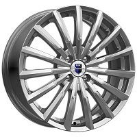Литые диски Акцент (КС641) 5.500xR14 4x100 DIA67.1 ET39 дарк платинум для Toyota Corolla