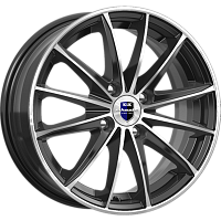 Литые диски Пойнт Бланк (КС884) 6.000xR15 4x100 DIA67.1 ET45 алмаз черный SK для Opel Calibra