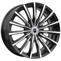 Литые диски Акцент (КС562) 7.000xR17 4x114.3 DIA67.1 ET40 алмаз черный для ZAZ Forza