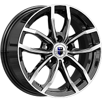 Литые диски Фрост (КС1048) 6.500xR15 5x100 DIA67.1 ET45 алмаз черный для Toyota Celica