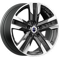 Литые диски Висмут (КС1009) 7.000xR16 5x114.3 DIA66.1 ET45 алмаз черный для Renault Megane