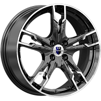 Литые диски Солар-оригинал (КС875) (КС875) 7.000xR17 4x100 DIA60.1 ET43 алмаз черный SK для Lada Xray Cross