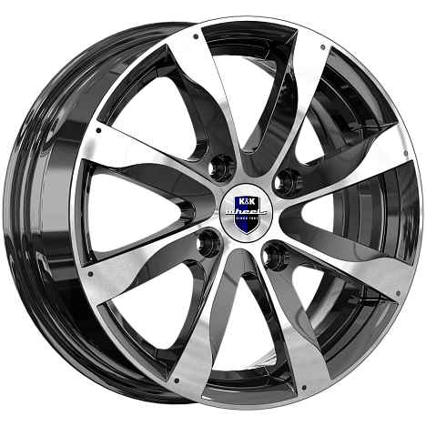 Джемини (КС480) 5.500xR14 4x100 DIA67.1 ET39 алмаз черный