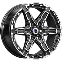 Литые диски Дистрикт (КС1159) 8.000xR18 6x114.3 DIA66.1 ET25 алмаз черный