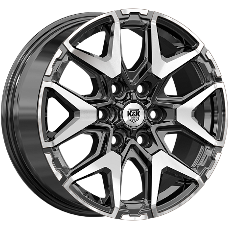 Гангут (КС1176) 7.500xR18 6x139.7 DIA75.1 ET42 алмаз черный