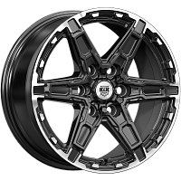 Литые диски Дистрикт (КС1159) 8.000xR18 6x114.3 DIA66.1 ET42 черный бриллиант для Nissan Terra