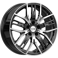 Литые диски Аскет (КС1072) 7.000xR17 5x114.3 DIA67.1 ET35 Блэк Джек