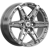Литые диски Дистрикт (КС1159) 8.000xR18 6x114.3 DIA66.1 ET25 дарк платинум для Nissan Pathfinder