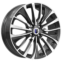 Литые диски Flanker (КС905) 6.500xR17 4x100 DIA60.1 ET43 алмаз черный для Lada Vesta Cross