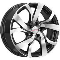 Литые диски Палермо (КС607) 6.500xR16 5x114.3 DIA67.1 ET40 алмаз черный Литые диски Палермо (КС607) 6.500xR16 5x114.3 DIA67.1 ET40 алмаз черный