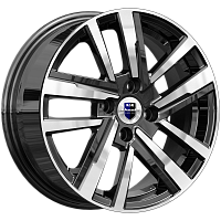 Литые диски Хант (КС1034) 6.000xR15 4x100 DIA67.1 ET45 алмаз черный для Honda Insight
