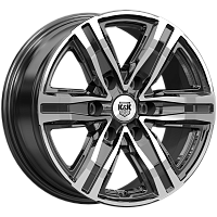 Литые диски R8 (КС1174) 7.500xR17 6x139.7 DIA92.5 ET45 алмаз черный для Hyundai