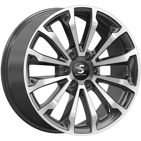 КР006 (20_Fortuner) (КР006) 8.500xR20 6x139.7 DIA106.1 ET30 Diamond Black Gris