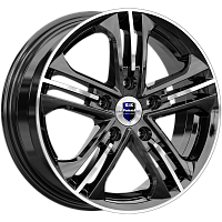 Литые диски Trinity (КС615) 6.000xR15 5x100 DIA67.1 ET39 алмаз черный для Toyota Verso-S