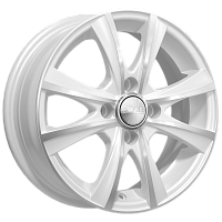 Литые диски МАЛЬТА (КЛ248) 5.500xR14 4x100 DIA56.6 ET49 алмаз-белый для Opel