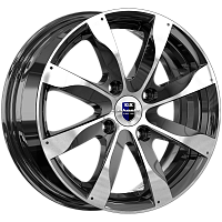 Литые диски Джемини-оригинал (КС617) (КС617) 6.000xR15 4x100 DIA56.6 ET39 алмаз черный для Chevrolet Spark