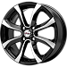 Дайс (КС696) 6.000xR15 4x100 DIA67.1 ET38 Блэк Джек