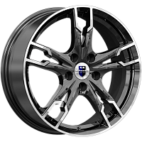 Литые диски Солар (КС875) 7.000xR17 5x112 DIA66.6 ET50 алмаз черный SK для Skoda Octavia Scout