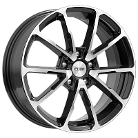Литые диски Skibidi (КС909) 6.500xR17 5x114.3 DIA67.1 ET50 Блэк Джек для KIA Venga