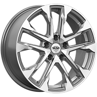 Литые диски АТАКОР (КЛ376) 7.000xR17 5x114.3 DIA67.1 ET43 алмаз графит для Hyundai Avante