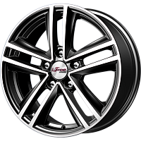 Литые диски Катар (КС885) 6.500xR16 5x114.3 DIA60.1 ET45 Блэк Джек для Toyota Corolla