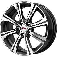 Литые диски Апероль (КС862) 6.000xR15 5x100 DIA57.1 ET38 Блэк Джек для Volkswagen Polo Cross