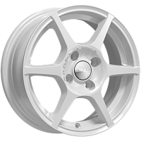 Литые диски ЯГУАР (КЛ147) 5.500xR14 4x98 DIA58.6 ET38 белый для FIAT Albea