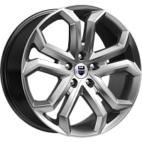 Литые диски Пандора (КС466) 8.500xR19 5x108 DIA67.1 ET35 дарк платинум для Volvo S60r