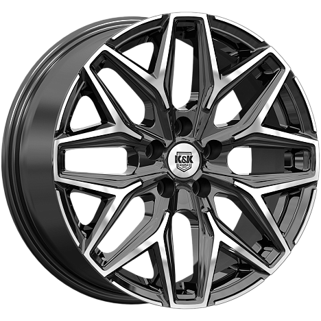 Ариус (КС1187) 7.000xR17 5x110 DIA67.1 ET40 алмаз черный