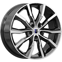 Литые диски Портер (КС906) 7.500xR18 5x108 DIA67.1 ET45 алмаз черный Литые диски Портер (КС906) 7.500xR18 5x108 DIA67.1 ET45 алмаз черный