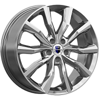 Литые диски Портер (КС906) 7.500xR18 5x110 DIA65.1 ET35 дарк платинум для Alfa Romeo Brera