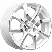 Литые диски ТУЛОН (КЛ233) 6.000xR15 4x100 DIA67.1 ET39 алмаз-белый для FIAT