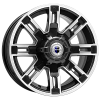 Литые диски Полюс (КС609М) 7.500xR16 6x139.7 DIA67.1 ET30 алмаз черный
