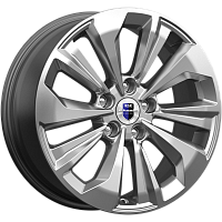 Литые диски Авиор (КС936) 7.000xR17 5x114.3 DIA66.1 ET45 брайт дарк платинум для Nissan Rogue