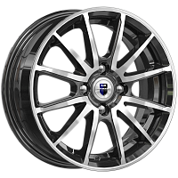 Литые диски Квант (КС960) 5.500xR14 4x100 DIA56.6 ET40 алмаз черный Литые диски Квант (КС960) 5.500xR14 4x100 DIA56.6 ET40 алмаз черный