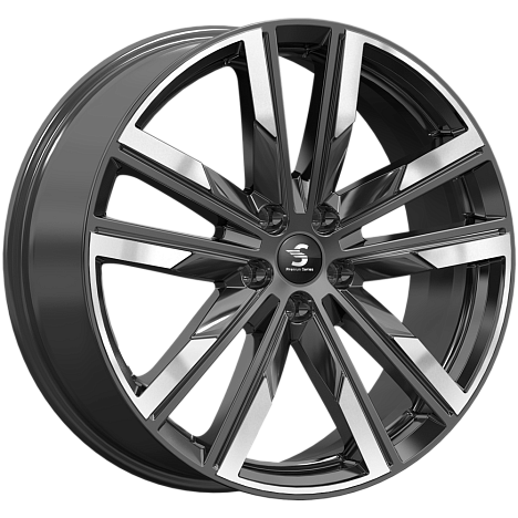 КР014 (20_Audi Q7) (КР014) 8.000xR20 5x112 DIA66.6 ET28 Diamond Black Gris