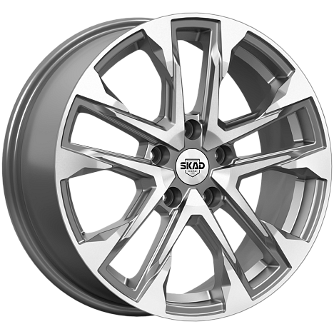 АТАКОР (КЛ376) 7.000xR17 5x105 DIA56.6 ET38 алмаз графит