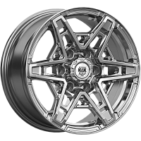 Литые диски Блэкберн (КС1129) 8.000xR17 6x139.7 DIA100.1 ET36 дарк платинум для Mitsubishi