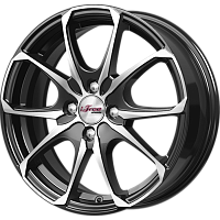 Литые диски Такеши (КС877) 6.000xR16 4x100 DIA60.1 ET45 Блэк Джек для Nissan