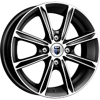 Литые диски Флэш (КС710) 5.000xR13 4x100 DIA67.1 ET45 алмаз черный Литые диски Флэш (КС710) 5.000xR13 4x100 DIA67.1 ET45 алмаз черный